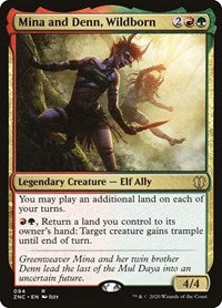 Mina and Denn, Wildborn [Zendikar Rising Commander] | Enigma On Main