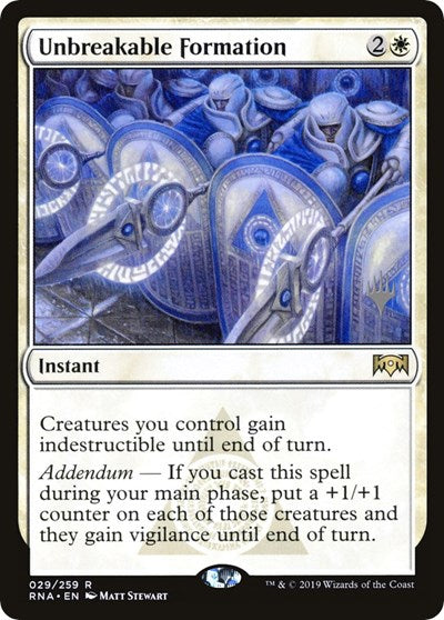 Unbreakable Formation [Promo Pack: Zendikar Rising] | Enigma On Main