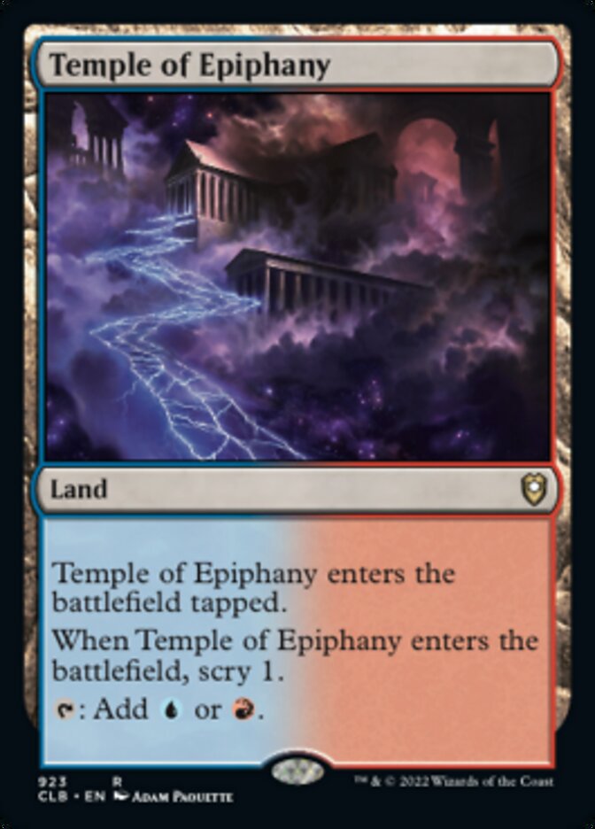 Temple of Epiphany [Commander Legends: Battle for Baldur's Gate] | Enigma On Main