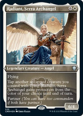 Radiant, Serra Archangel (Foil Etched) [Commander Legends] | Enigma On Main