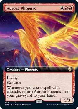 Aurora Phoenix (Extended Art) [Commander Legends] | Enigma On Main