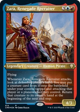 Zara, Renegade Recruiter (Foil Etched) [Commander Legends] | Enigma On Main