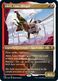Akiri, Line-Slinger (Foil Etched) [Commander Legends] | Enigma On Main