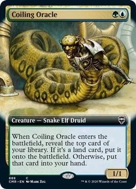 Coiling Oracle (Extended Art) [Commander Legends] | Enigma On Main