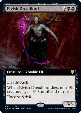 Elvish Dreadlord (Extended Art) [Commander Legends] | Enigma On Main