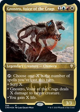 Gnostro, Voice of the Crags (Foil Etched) [Commander Legends] | Enigma On Main