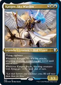 Kangee, Sky Warden (Foil Etched) [Commander Legends] | Enigma On Main