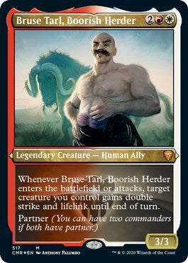 Bruse Tarl, Boorish Herder (Foil Etched) [Commander Legends] | Enigma On Main