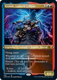 Kraum, Ludevic's Opus (Foil Etched) [Commander Legends] | Enigma On Main