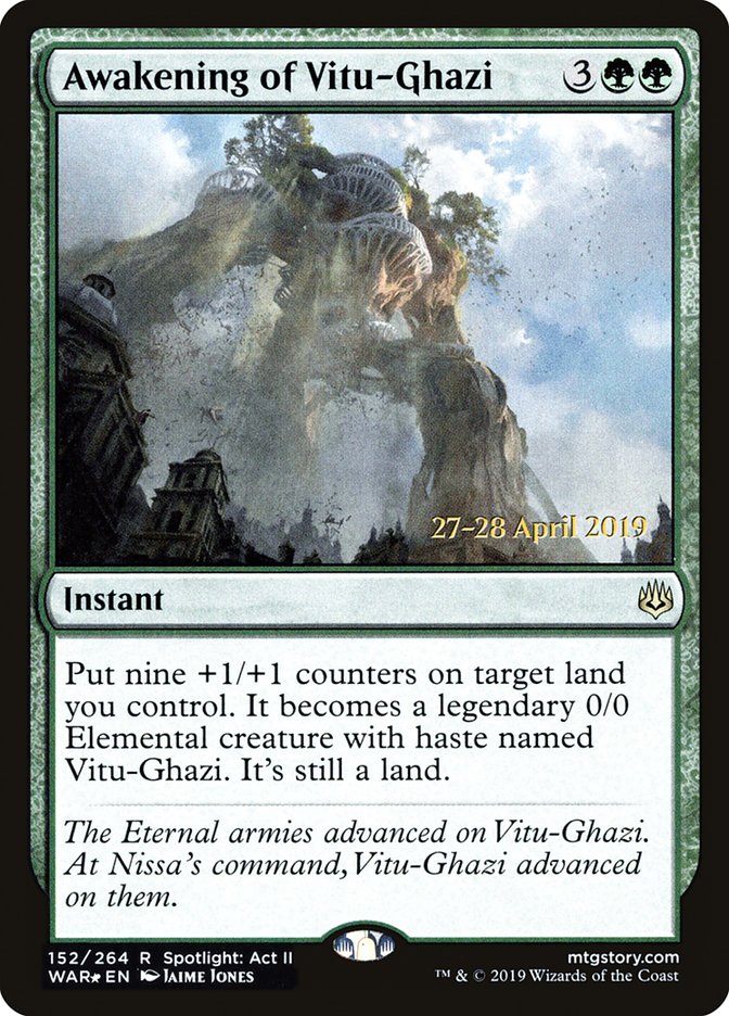 Awakening of Vitu-Ghazi  [War of the Spark Prerelease Promos] | Enigma On Main