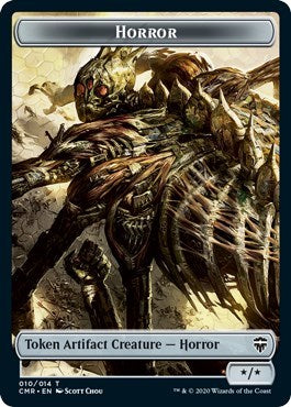 Horror // Thrull Double-sided Token [Commander Legends] | Enigma On Main