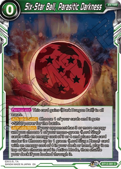 Six-Star Ball, Parasitic Darkness [BT12-081] | Enigma On Main