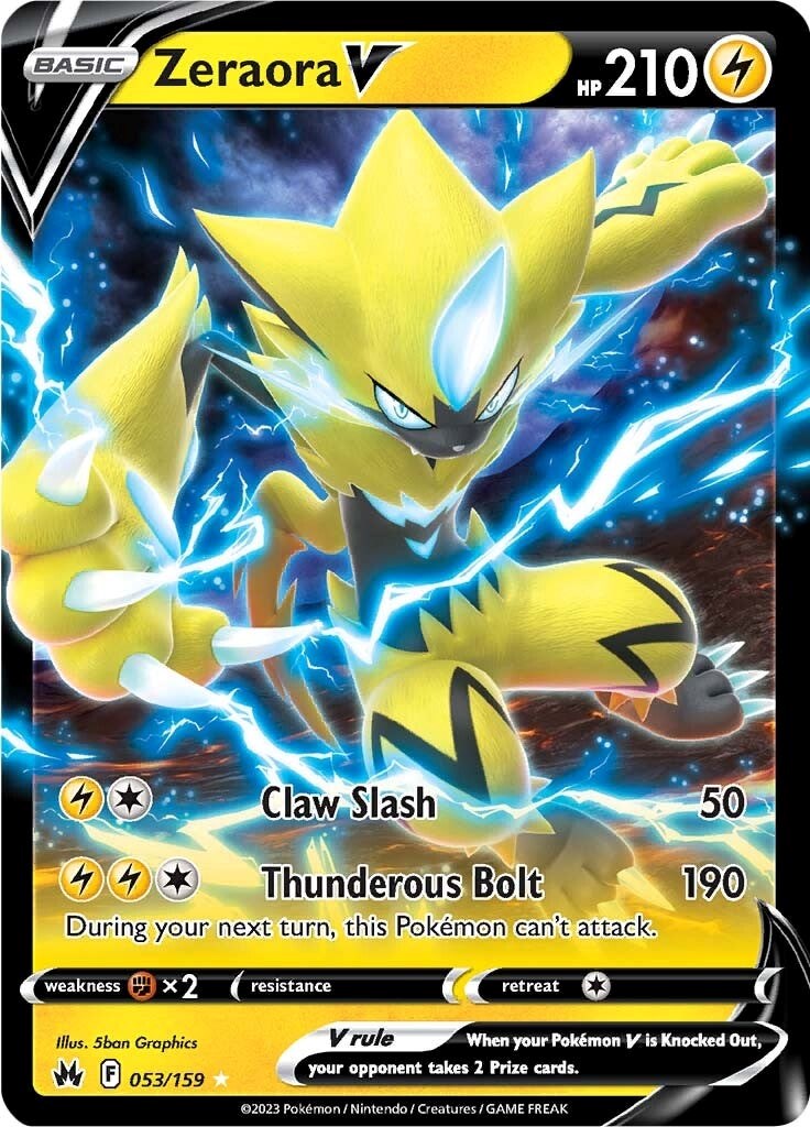 Zeraora V (053/159) [Sword & Shield: Crown Zenith] | Enigma On Main