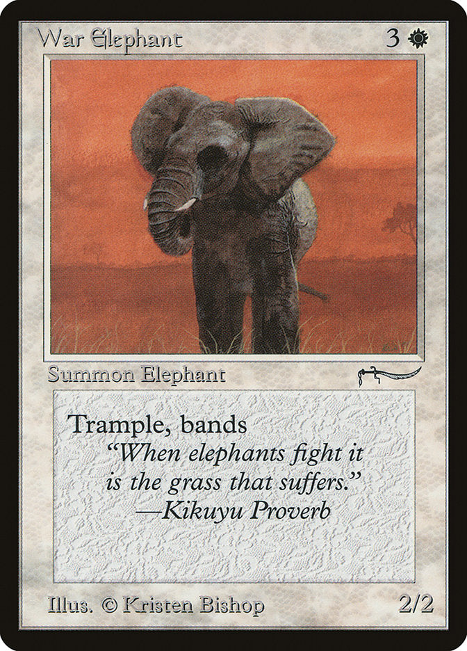 War Elephant (Light Mana Cost) [Arabian Nights] | Enigma On Main