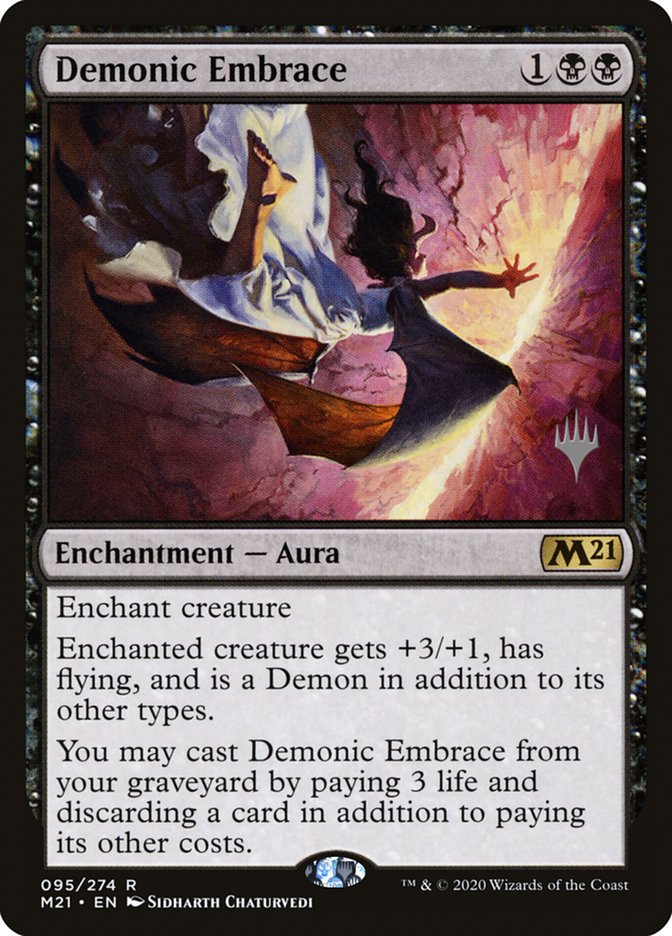 Demonic Embrace (Promo Pack) [Core Set 2021 Promos] | Enigma On Main