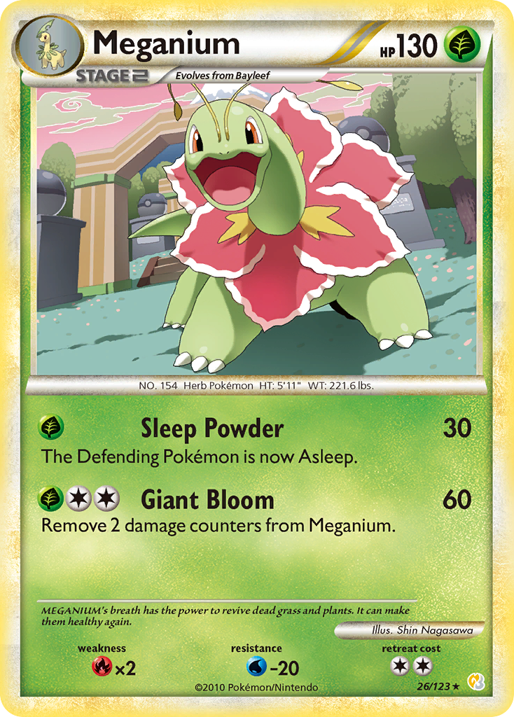 Meganium (26/123) [HeartGold & SoulSilver: Base Set] | Enigma On Main