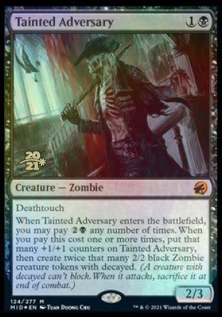 Tainted Adversary [Innistrad: Midnight Hunt Prerelease Promos] | Enigma On Main