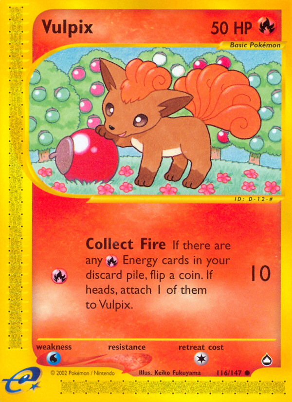 Vulpix (116/147) [Aquapolis] | Enigma On Main