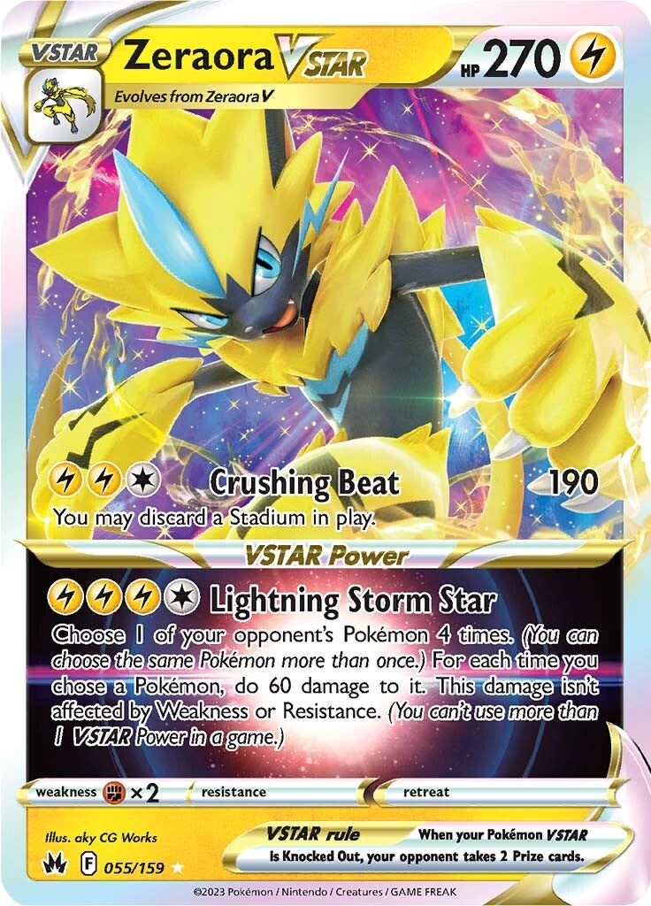 Zeraora VSTAR (055/159) [Sword & Shield: Crown Zenith] | Enigma On Main