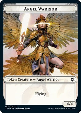 Angel Warrior // Shark Double-sided Token (Challenger 2021) [Unique and Miscellaneous Promos] | Enigma On Main