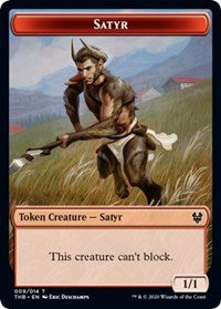 Satyr // Goblin Construct Double-sided Token (Challenger 2021) [Unique and Miscellaneous Promos] | Enigma On Main