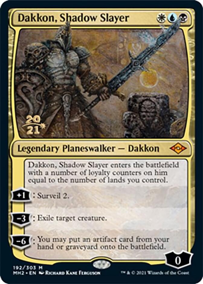 Dakkon, Shadow Slayer [Modern Horizons 2 Prerelease Promos] | Enigma On Main