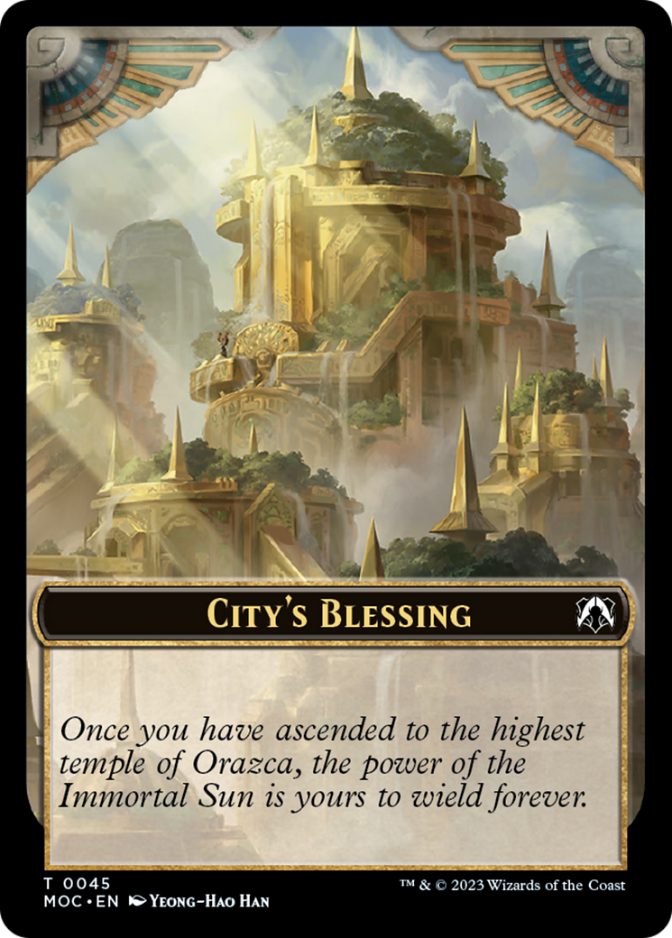 Elephant // City's Blessing Double-Sided Token [March of the Machine Commander Tokens] | Enigma On Main