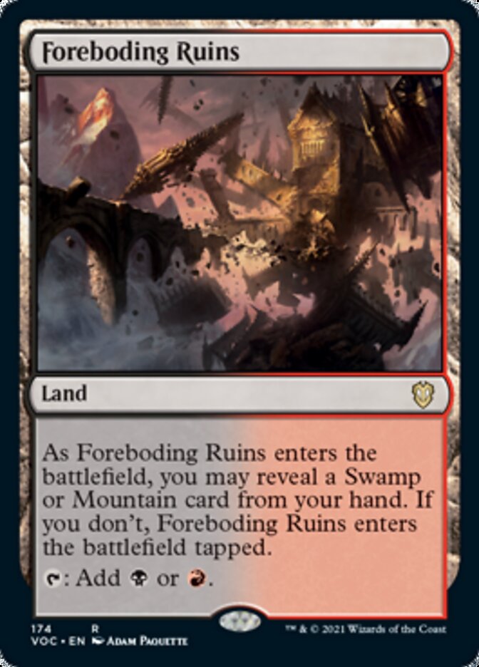 Foreboding Ruins [Innistrad: Crimson Vow Commander] | Enigma On Main