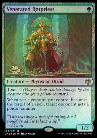 Venerated Rotpriest [Phyrexia: All Will Be One Prerelease Promos] | Enigma On Main