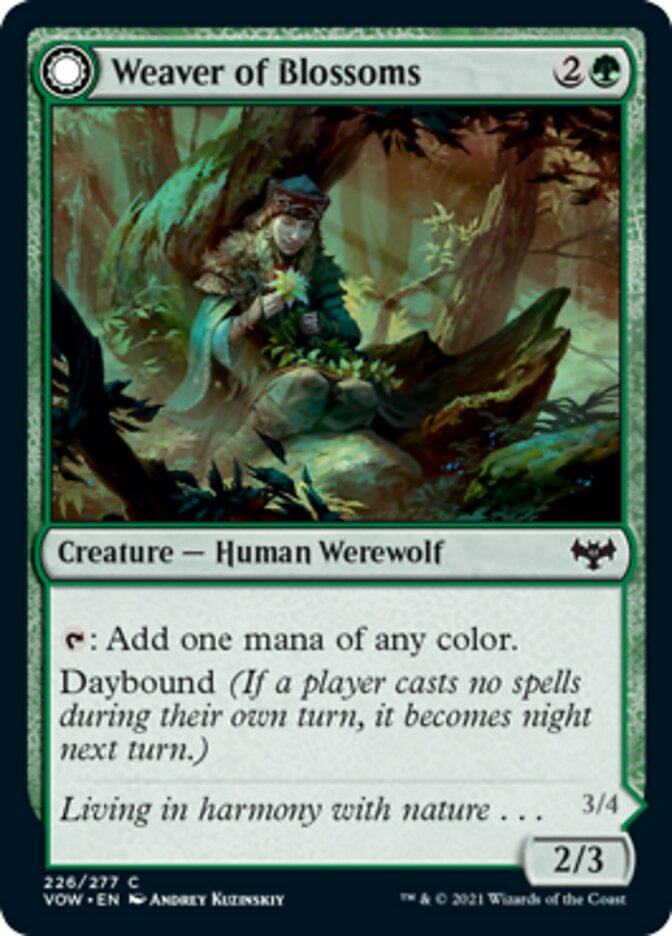 Weaver of Blossoms // Blossom-Clad Werewolf [Innistrad: Crimson Vow] | Enigma On Main