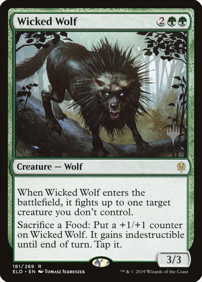 Wicked Wolf (Promo Pack) [Throne of Eldraine Promos] | Enigma On Main