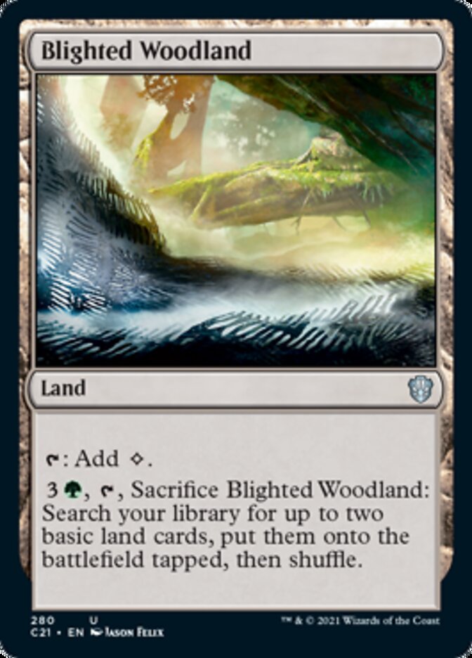 Blighted Woodland [Commander 2021] | Enigma On Main