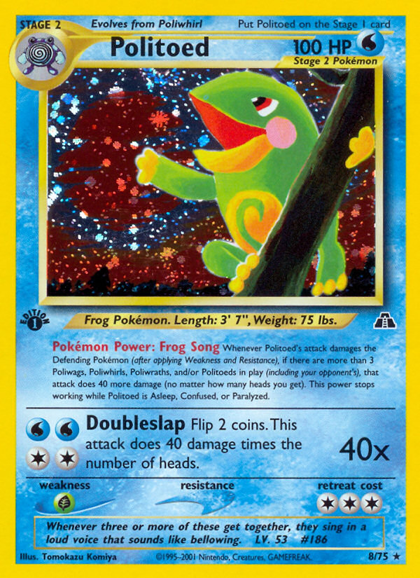 Politoed (8/75) [Neo Discovery 1st Edition] | Enigma On Main