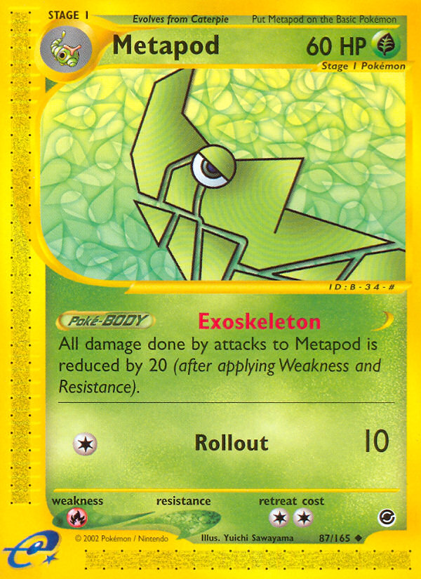 Metapod (87/165) [Expedition: Base Set] | Enigma On Main