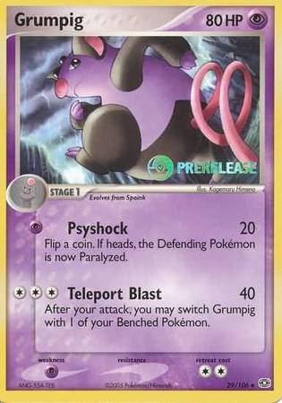 Grumpig (29/106) (Prerelease Promo) [Nintendo: Black Star Promos] | Enigma On Main