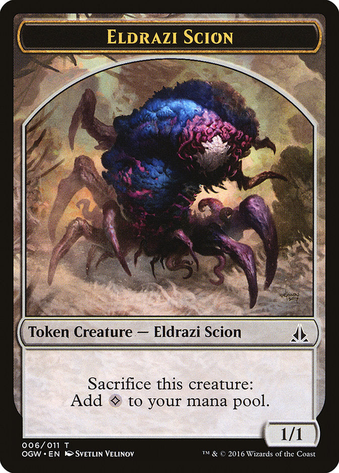 Eldrazi Scion (006/011) [Oath of the Gatewatch Tokens] | Enigma On Main