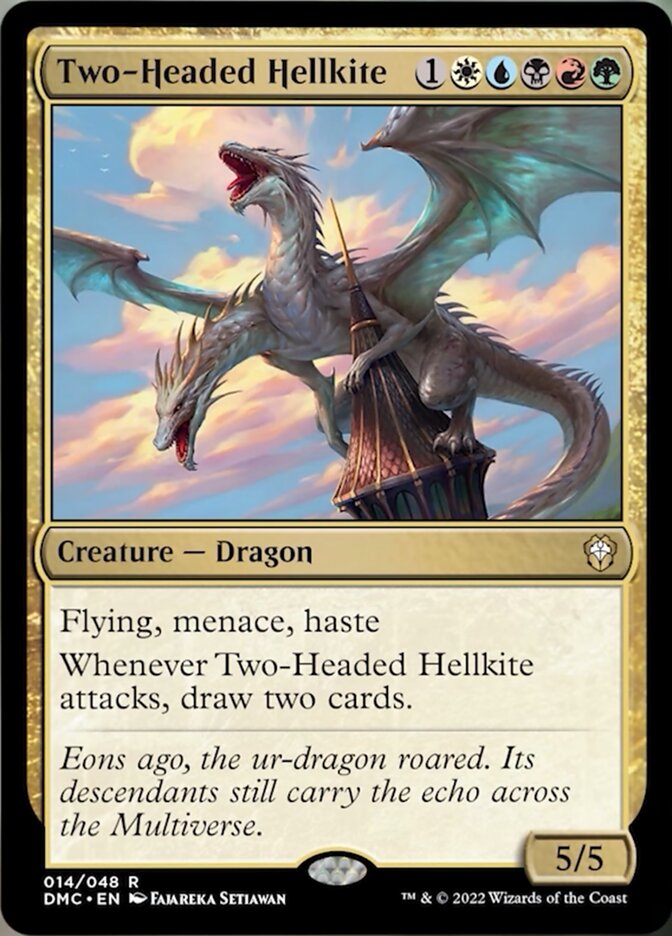 Two-Headed Hellkite [Dominaria United Commander] | Enigma On Main