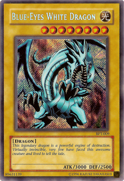 Blue-Eyes White Dragon [BPT-009] Secret Rare | Enigma On Main