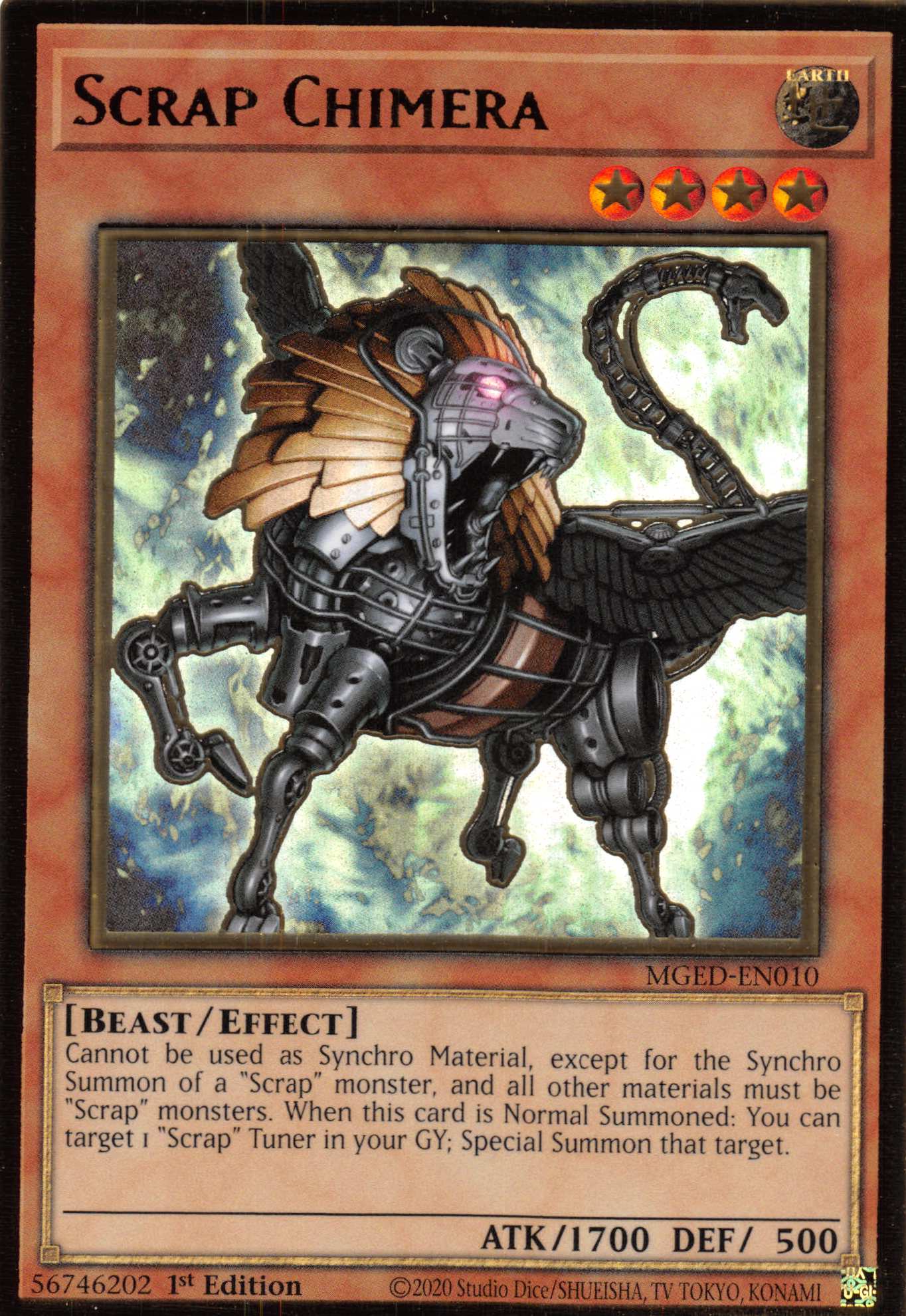 Scrap Chimera [MGED-EN010] Gold Rare | Enigma On Main