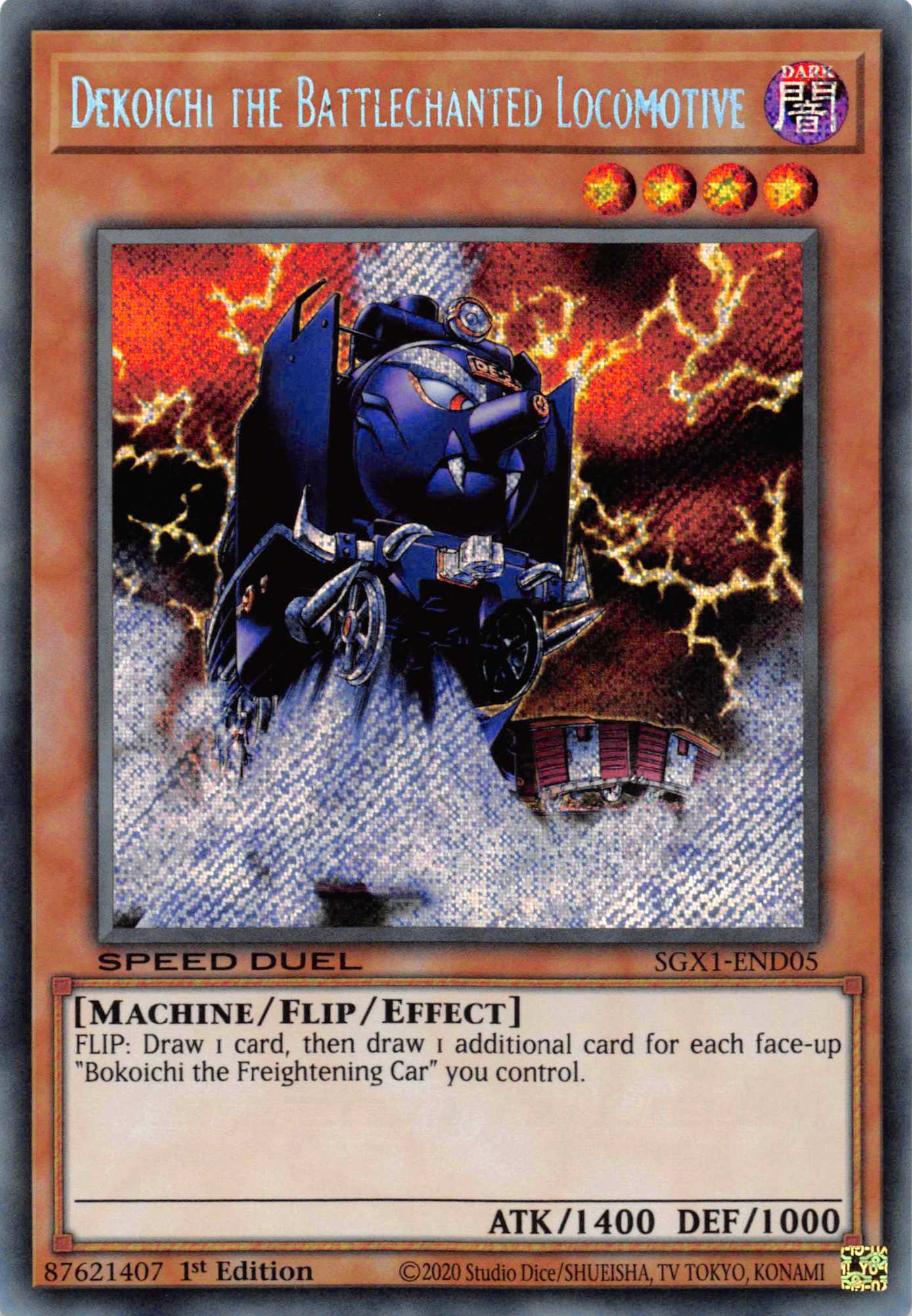 Dekoichi the Battlechanted Locomotive [SGX1-END05] Secret Rare | Enigma On Main