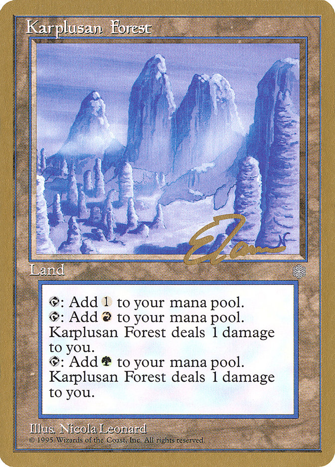 Karplusan Forest (Eric Tam) [Pro Tour Collector Set] | Enigma On Main