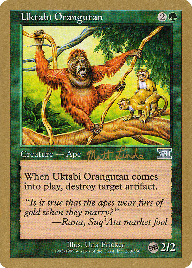 Uktabi Orangutan (Matt Linde) (SB) [World Championship Decks 1999] | Enigma On Main