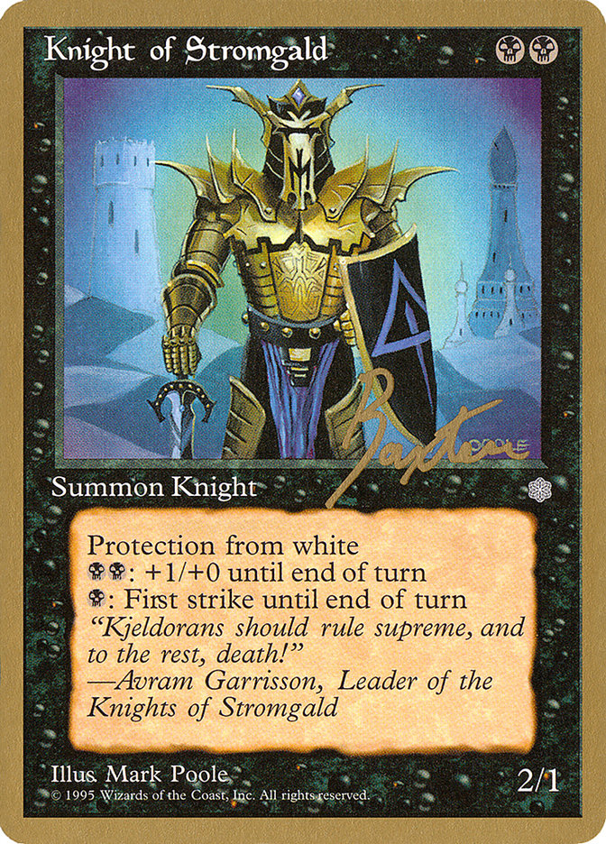 Knight of Stromgald (George Baxter) [Pro Tour Collector Set] | Enigma On Main