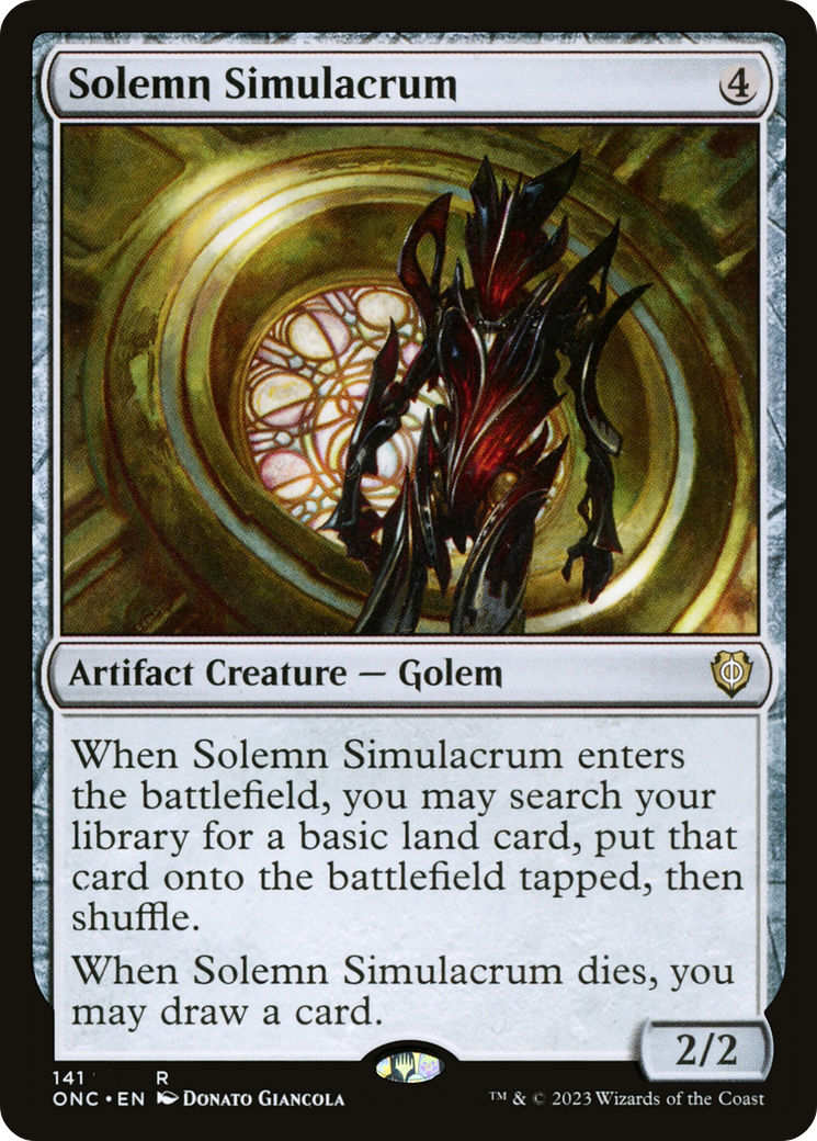 Solemn Simulacrum [Phyrexia: All Will Be One Commander] | Enigma On Main