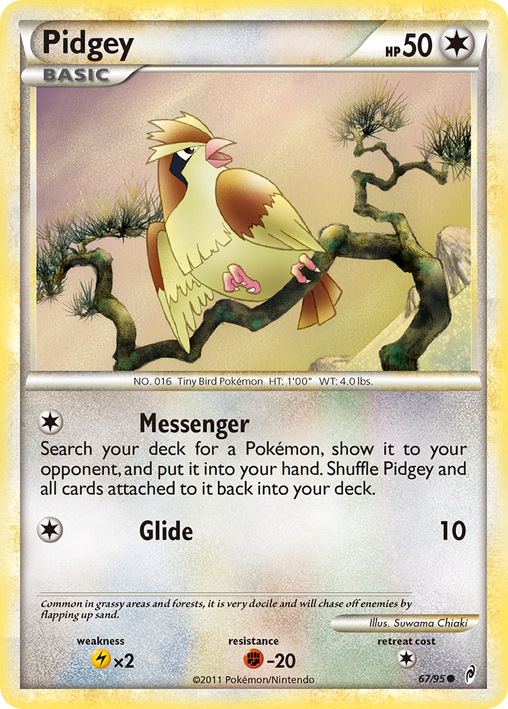 Pidgey (67/95) [HeartGold & SoulSilver: Call of Legends] | Enigma On Main