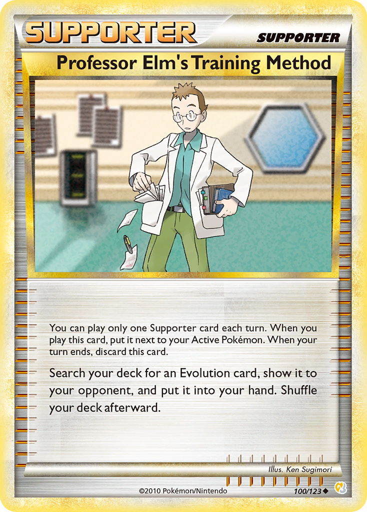 Professor Elm's Training Method (100/123) [HeartGold & SoulSilver: Base Set] | Enigma On Main