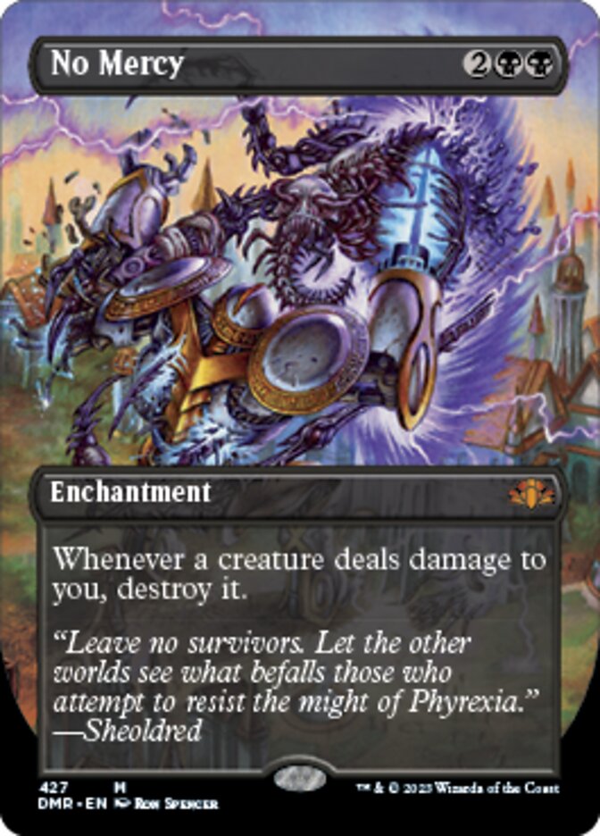 No Mercy (Borderless Alternate Art) [Dominaria Remastered] | Enigma On Main