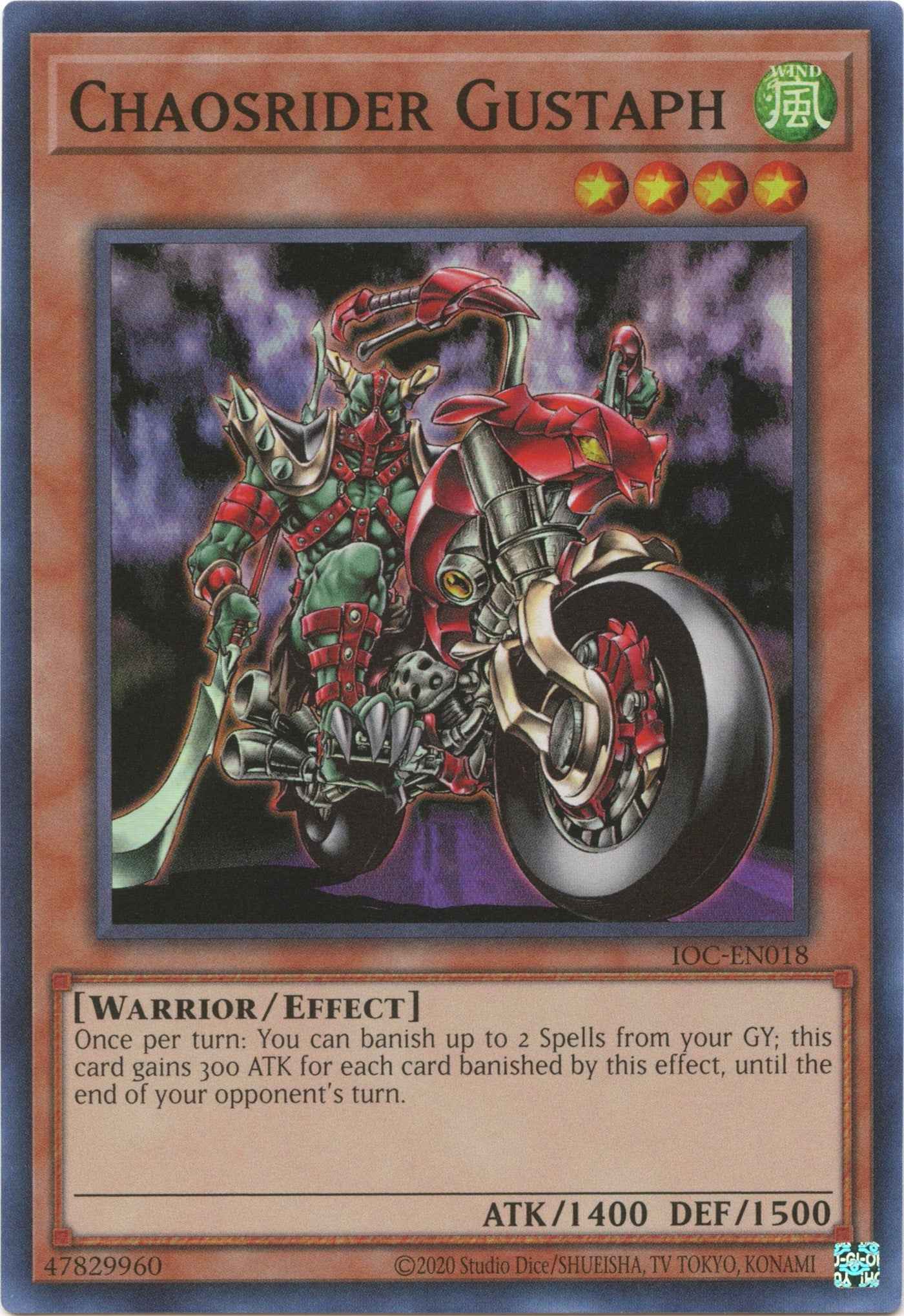 Chaosrider Gustaph (25th Anniversary) [IOC-EN018] Super Rare | Enigma On Main