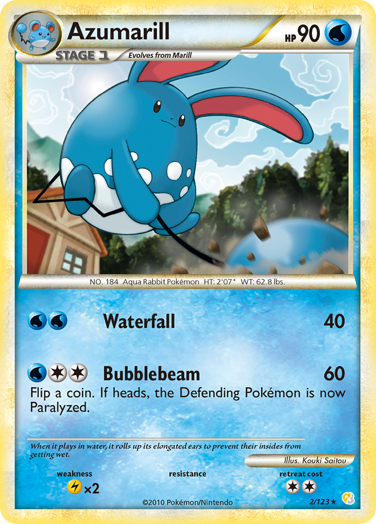 Azumarill (2/123) [HeartGold & SoulSilver: Base Set] | Enigma On Main