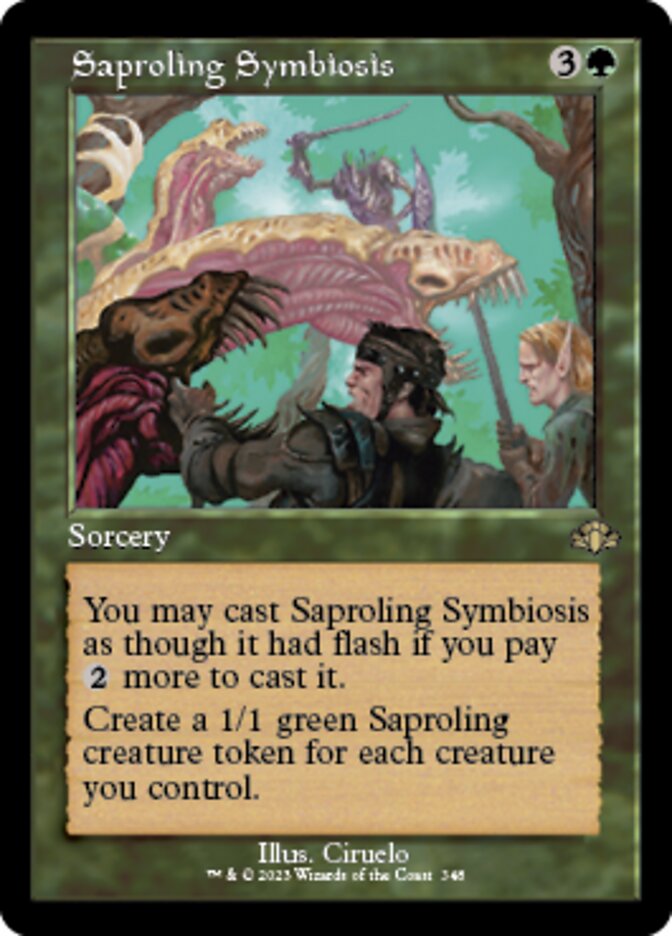 Saproling Symbiosis (Retro) [Dominaria Remastered] | Enigma On Main